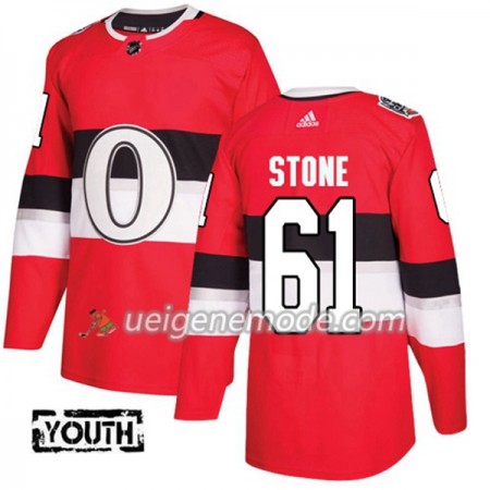 Kinder Eishockey Ottawa Senators Trikot Mark Stone 61 Adidas 2017-2018 Red 2017 100 Classic Authentic
